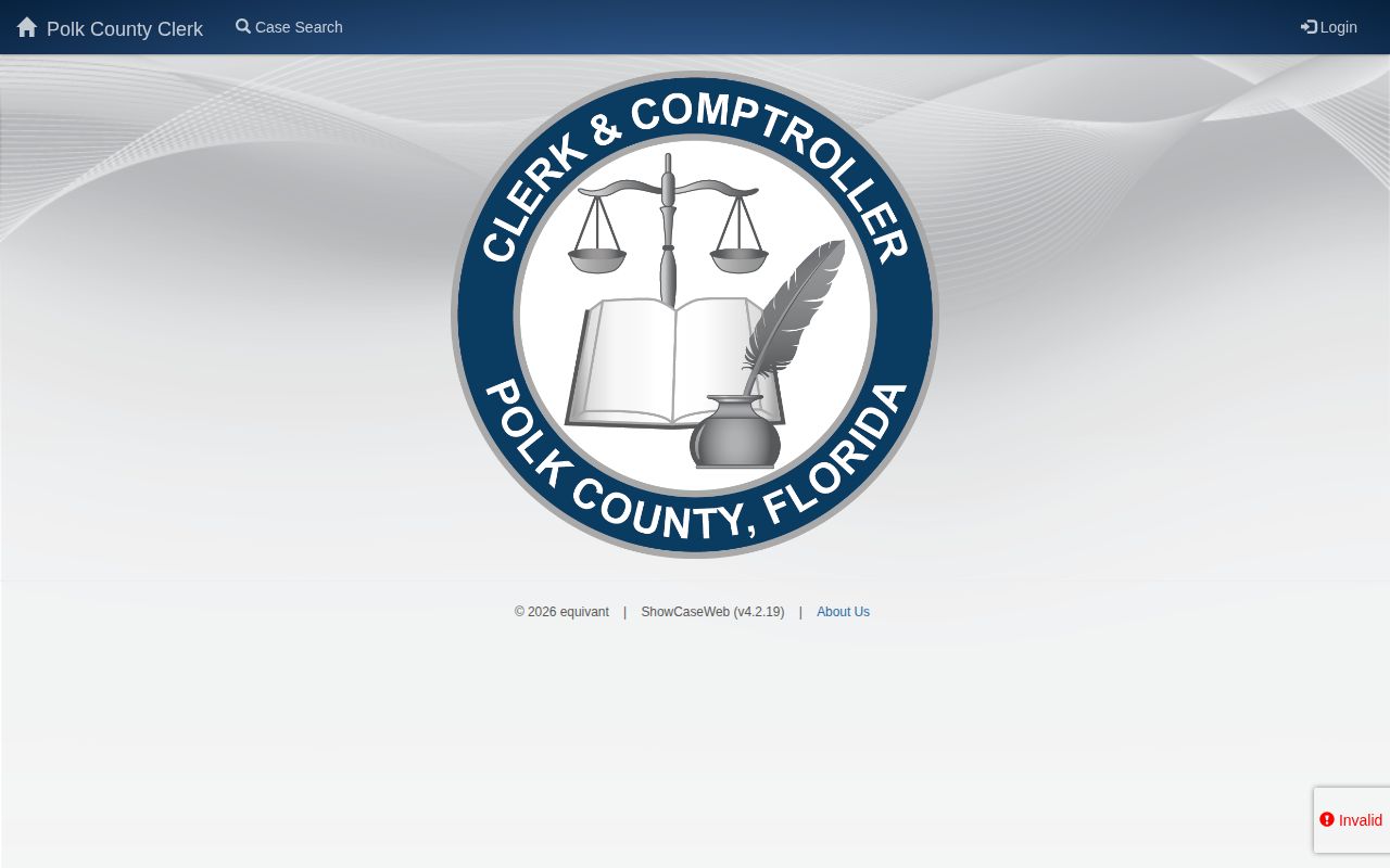 Polk County court search for released inmate case records